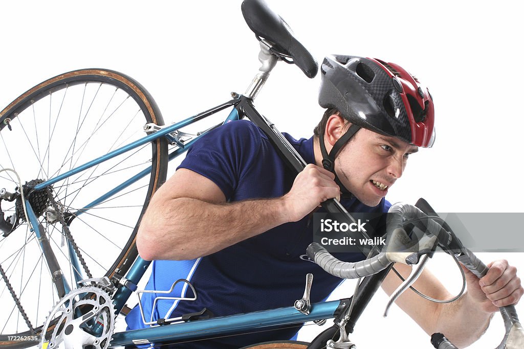 라이더, 자전거 자신의 팔을 - 로열티 프리 결심 스톡 사진