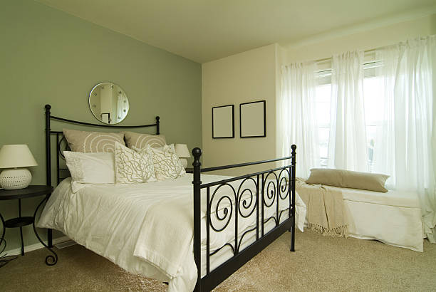 istock Airy Bedroom with Large Bed 172262687