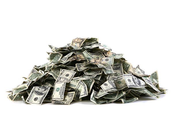 istock Large Stack of Cash including Money from each US Denomination 172262730
