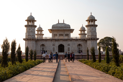 3rd February, 2020 - Agra, India: The Itimad-ud-Daulah, colloquially known as the 