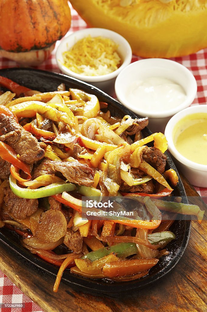 Fajitas with pumpkin Beef Stock Photo