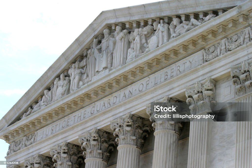 Edifício do Supremo Tribunal em Washington DC - Royalty-free Supremo tribunal dos Estados Unidos Foto de stock