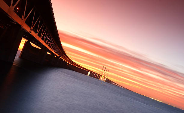 The Oresund bridge stock photo