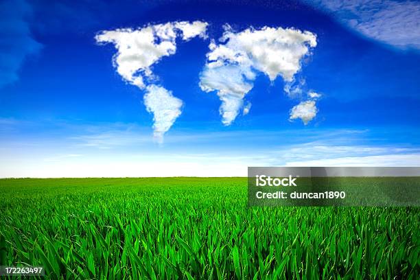 Mondo Del Cloud - Fotografie stock e altre immagini di Agricoltura - Agricoltura, Comunicazione globale, Affari internazionali