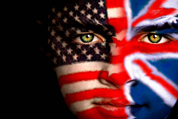 anglo-americano rapaz - allied forces american flag american culture british culture imagens e fotografias de stock
