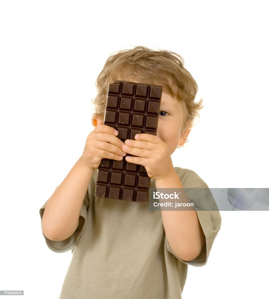 Niño y chocolate - Foto de stock de 2-3 años libre de derechos