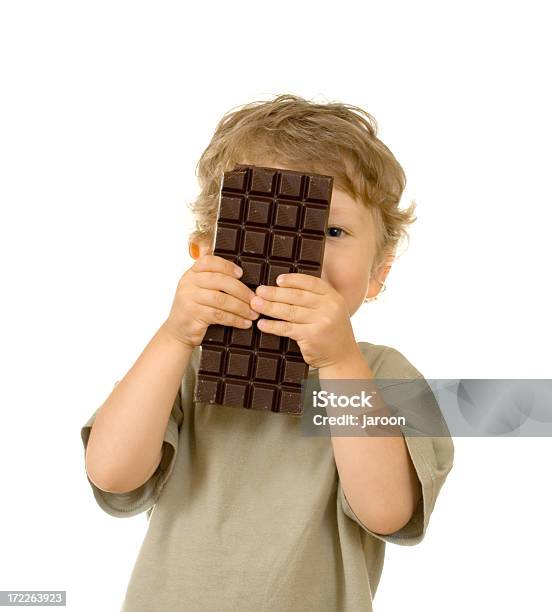 Foto de Menino E Chocolate e mais fotos de stock de 2-3 Anos - 2-3 Anos, Cabelo Louro, Camisas