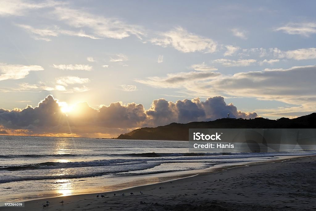 Byron Bay sunrise Sunrise on the Byron Bay beach Australia Stock Photo