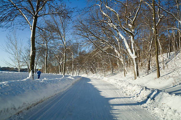 istock Winter Road in the morning 172264046