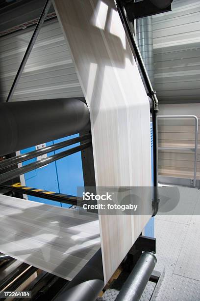 Zeitungsdruck - Fotografias de stock e mais imagens de Fábrica de Impressão - Fábrica de Impressão, Impressora, Impressão rotativa