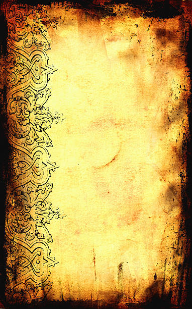 grunge hintergrund - frame copy space fantasy scroll stock-grafiken, -clipart, -cartoons und -symbole