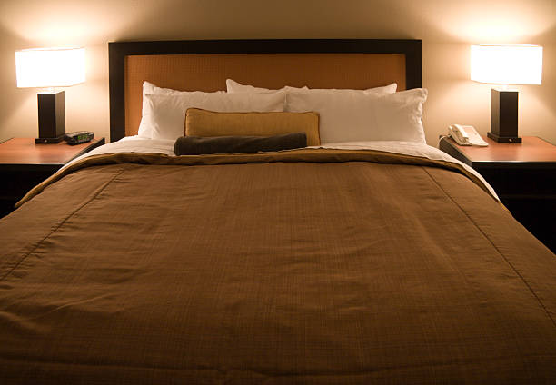 istock bed of a modern hotel 172264263