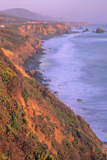 costa central de california - san luis obispo county california coastline pinnacle fotografías e imágenes de stock