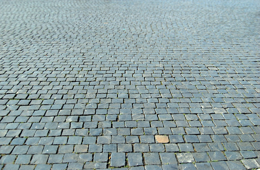 cobblestones at St. Peter's in Rome.
