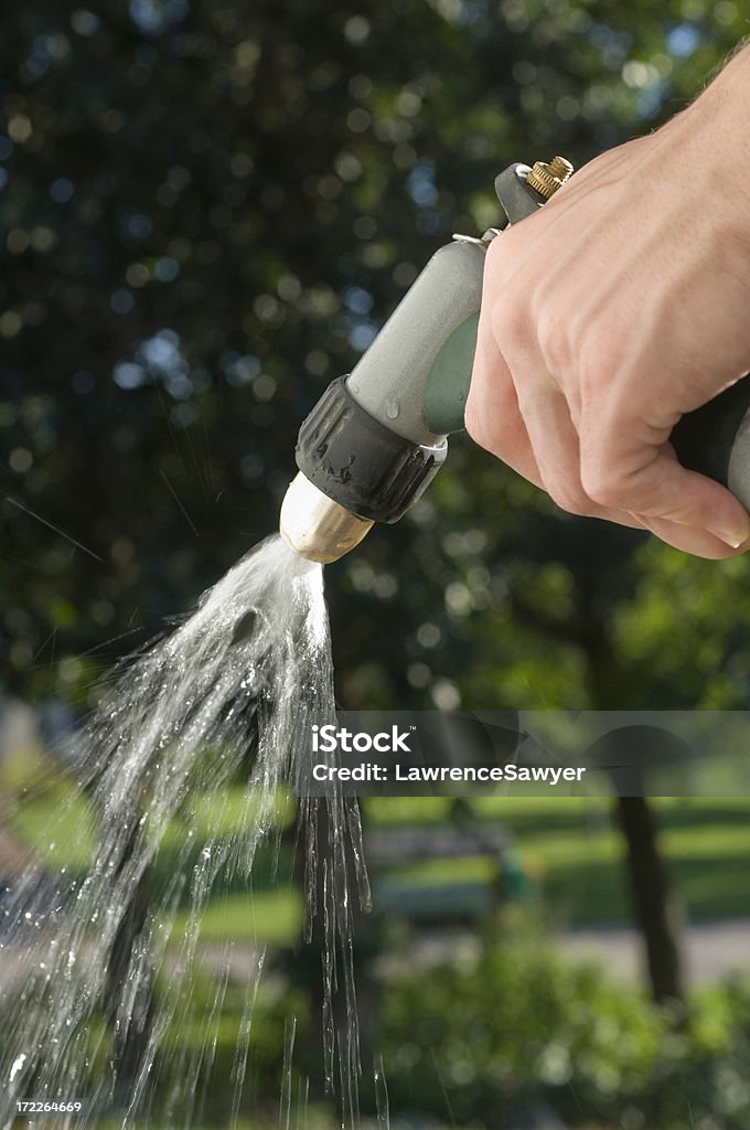 園芸用ホース sprayer - しずくのロイヤリティフリーストックフォト