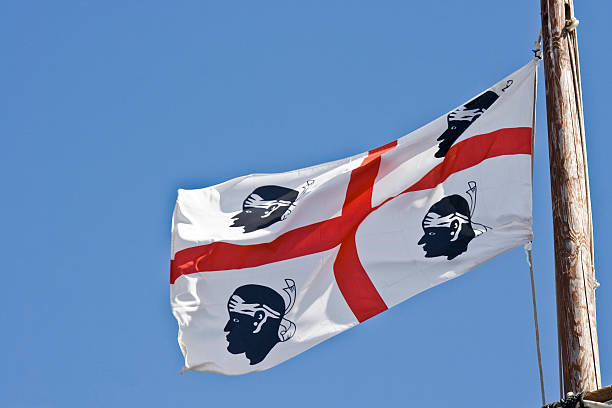 Sardinia Flag stock photo