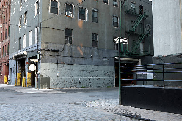 Deserted Brooklyn DUMBO Backstreet stock photo