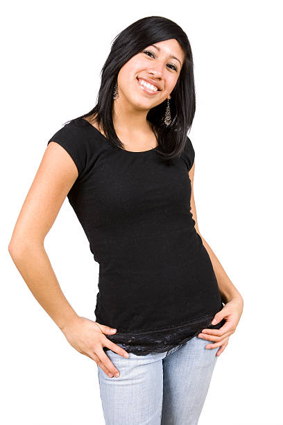 istock Isolated Portraits-Beautiful Hispanic Girl 172265139