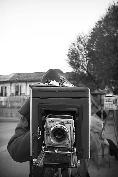 Time mirror stock photo