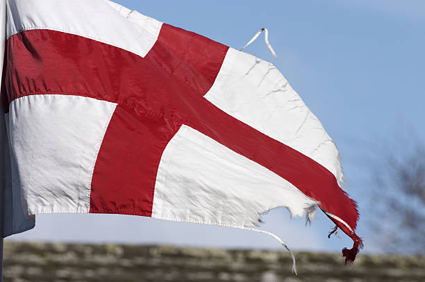 istock Flag of St. George slightly tattered 172265382