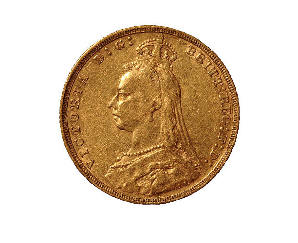 英国金ソヴリン - sovereignty gold coin elizabethan style ストックフォトと画像