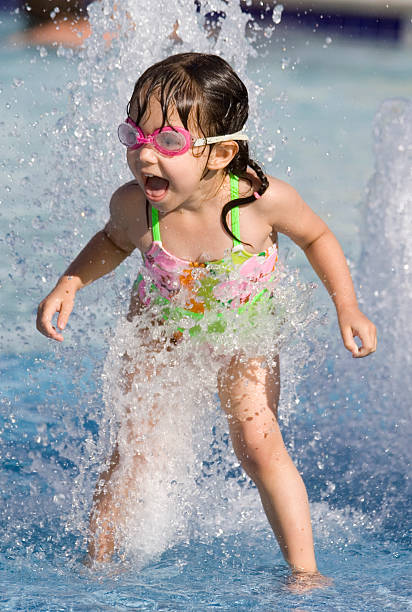 istock Young Girl Playing at a Waterpark 172266000