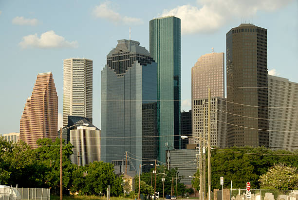 Modern City Skyline With Skyscrapers