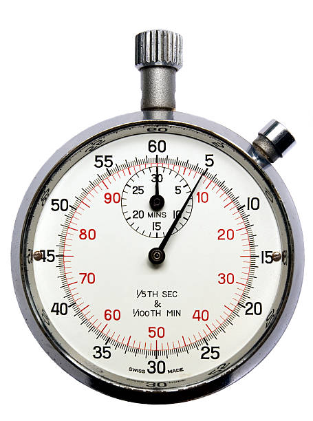 istock Analogue Stop Watch isolated on white 172266396