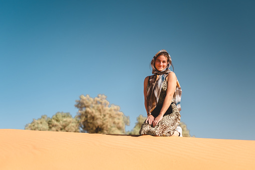 In the Agafay desert