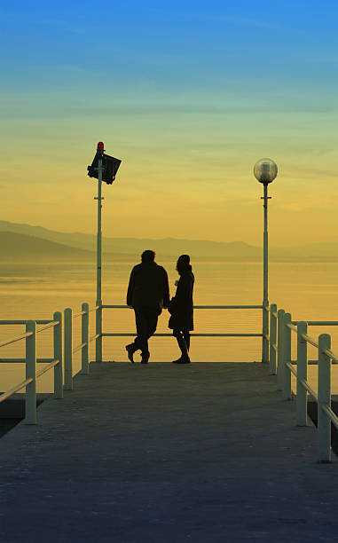 istock Sunrise and people 172267048