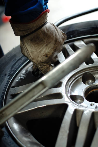 istock Repairing tires 172267890