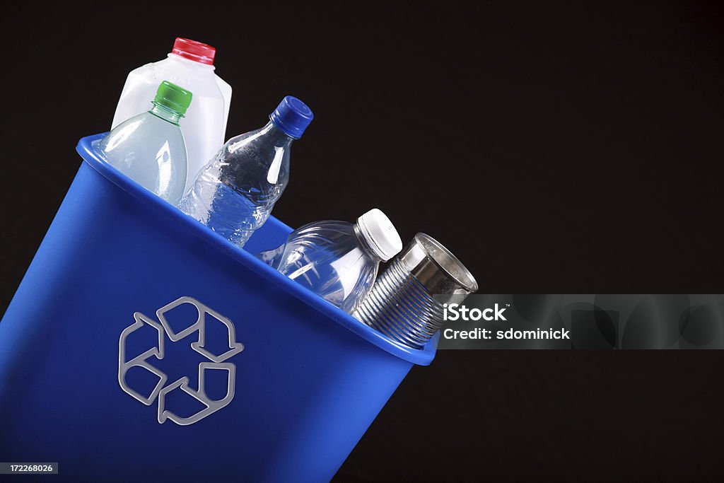 Recipiente reciclagem de - Royalty-free Caixote de Reciclagem Foto de stock