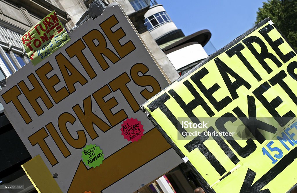 Theater-Tickets - Lizenzfrei Aufführung Stock-Foto