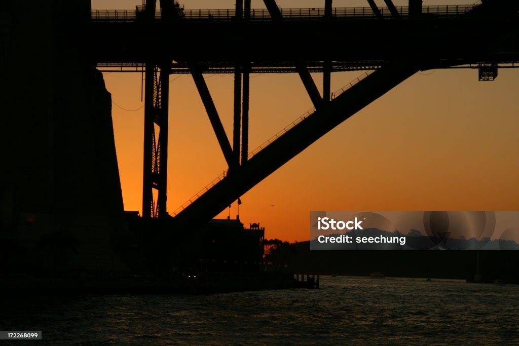 Beautiful sunset at Harbour bridge "Beautiful sunset at Sydney Harbour bridge, Australia" Abstract Stock Photo