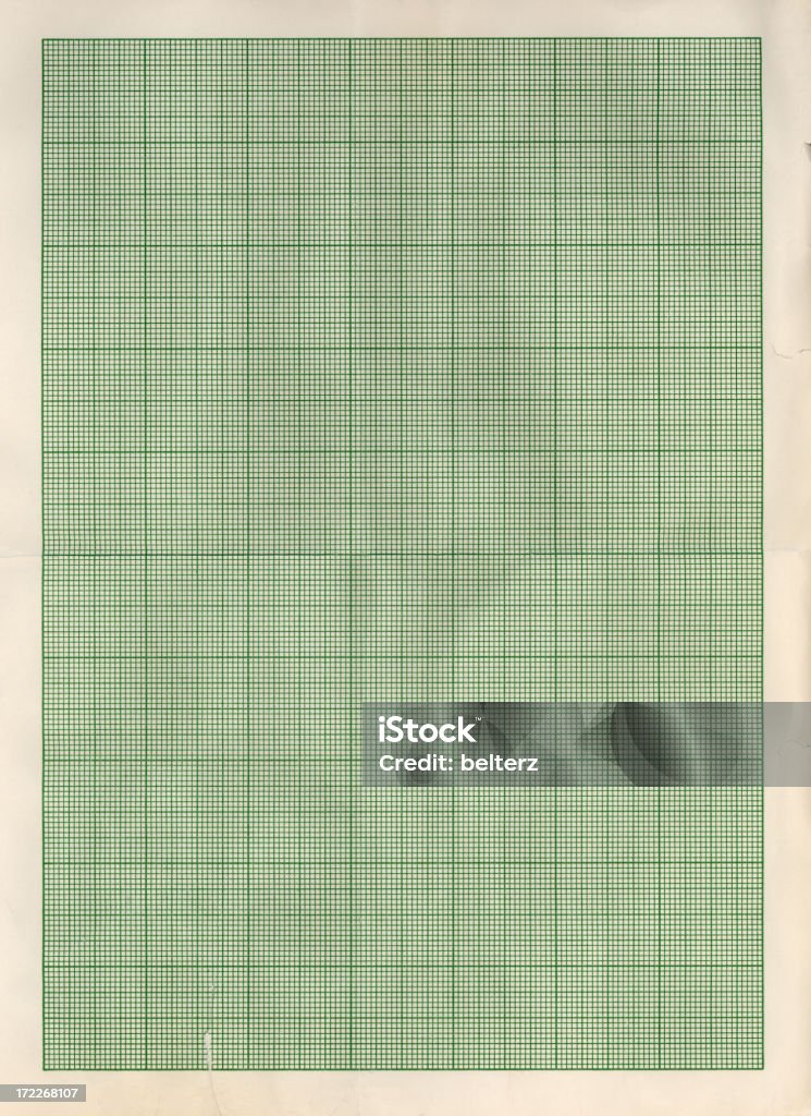 green Millimeterpapier - Lizenzfrei Millimeterpapier Stock-Foto