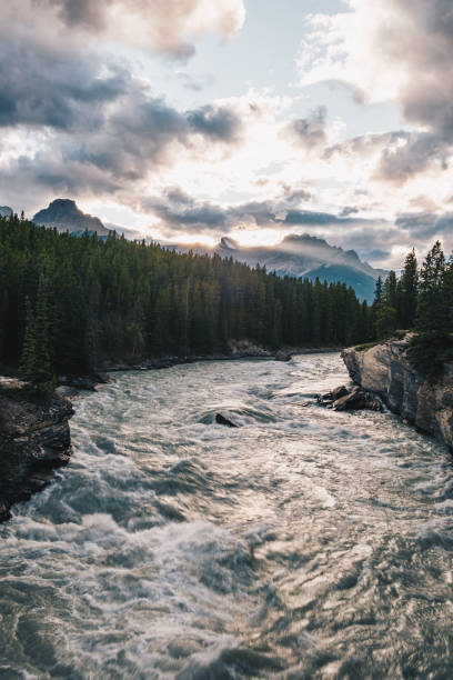 istock Scenic view of mountains and river 1722683007