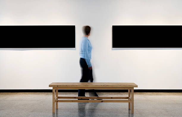 アートのインスピレーション - art museum museum architecture bench ストックフォトと画像