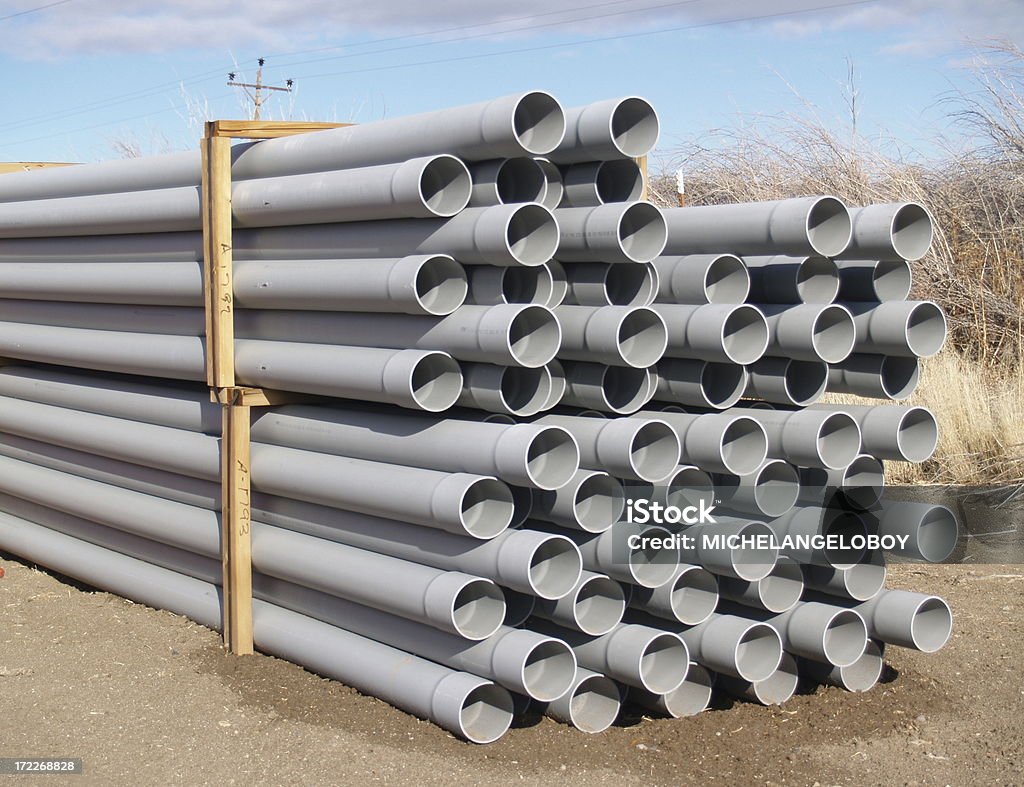 Construcción de tuberías - Foto de stock de Tubería libre de derechos