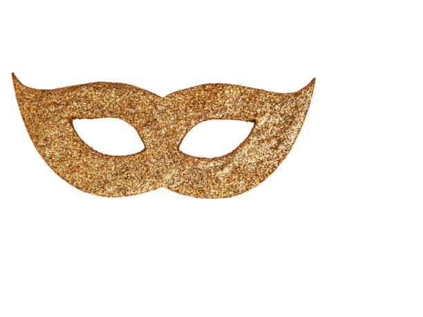 Mardi gras mask isolated on white background