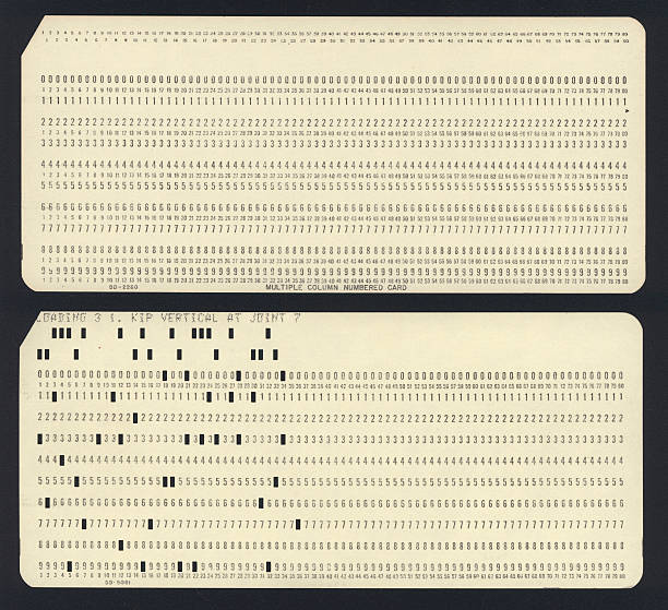 Punch Card stock photo