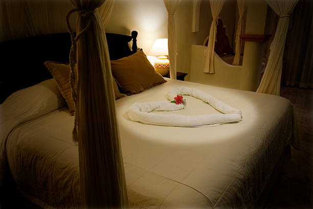 piękny romantyczny hotel suite w tropikalny kurort, miejsce na tekst - tourist resort luxury desire love zdjęcia i obrazy z banku zdjęć