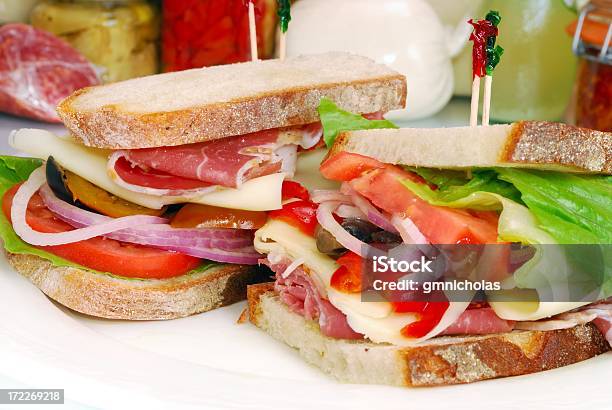Italienische Sandwich Stockfoto und mehr Bilder von Brotsorte - Brotsorte, Fleisch, Fotografie