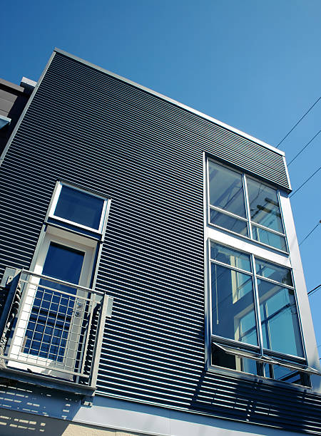 istock A beautiful modern home with a corner stylish window 172269530