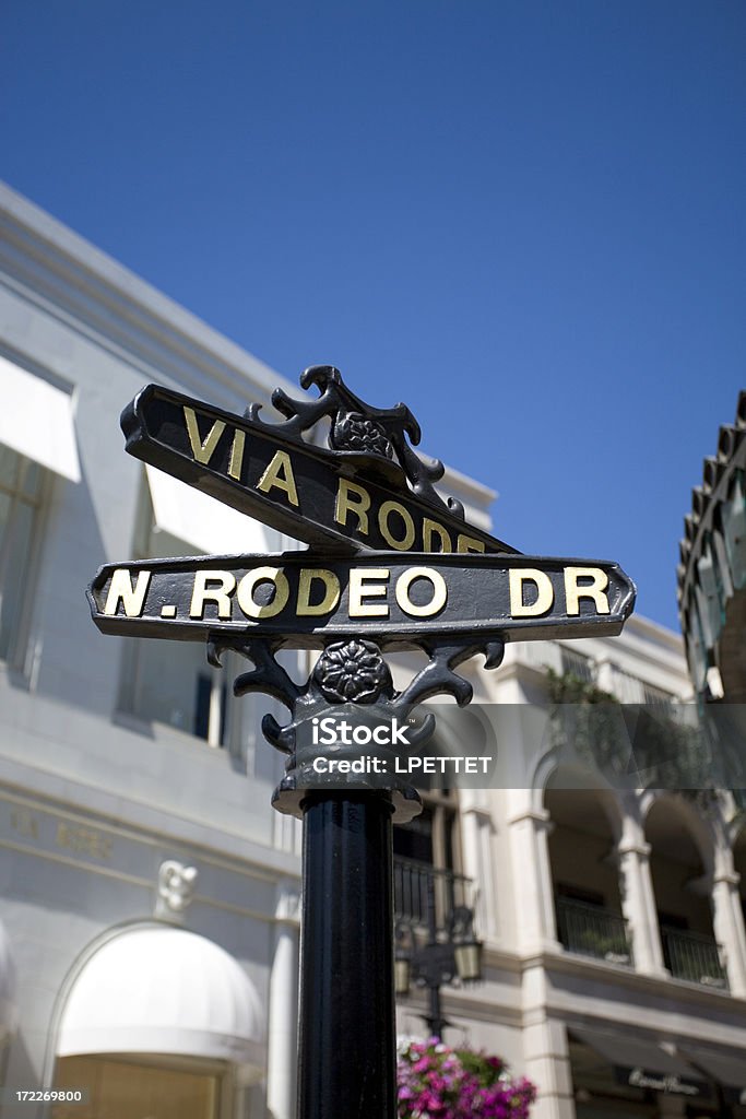 Famous Rodeo Drive Street Sign in Beverly Hills Rodeo Drive in Beverly Hills Rodeo Drive Stock Photo