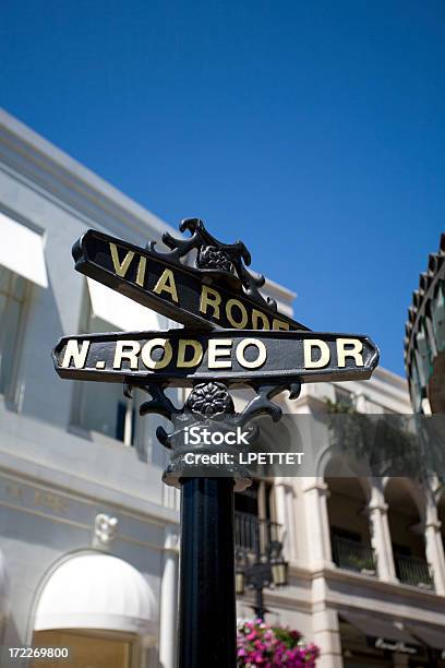 Famous Rodeo Drive Street Sign In Beverly Hills Stock Photo - Download Image Now - Rodeo Drive, City Of Los Angeles, Los Angeles County