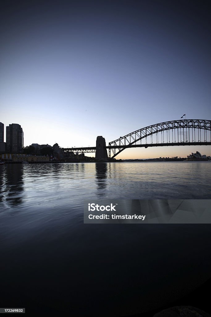 sydney harbour bridge - Foto stock royalty-free di Alba - Crepuscolo