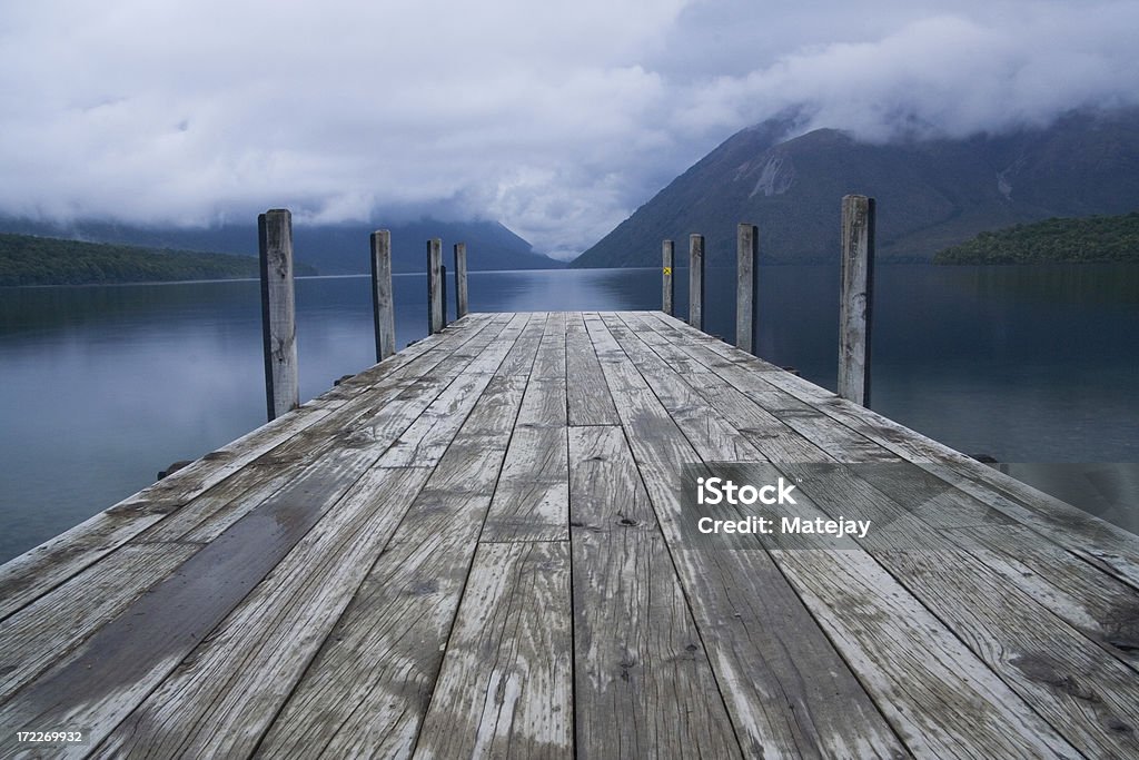 Jetée sur le Lac Rotoiti, Nelson Parc National des Lacs - Photo de Beauté de la nature libre de droits