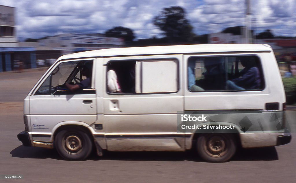 Loaded passenger van in Zambia Africa Stock Photo