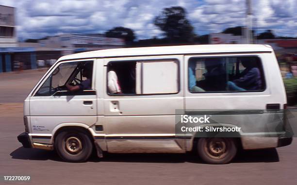 Loaded Passenger Van In Zambia Stock Photo - Download Image Now - Africa, Crowded, Mini Van