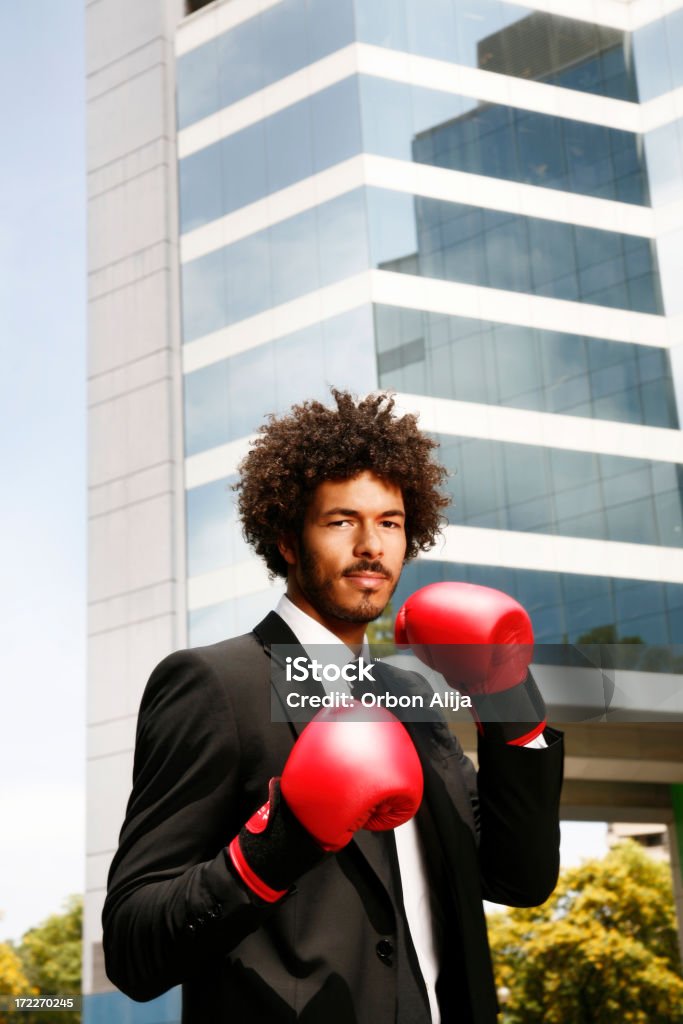 Empresário de Boxe - Royalty-free Adulto Foto de stock